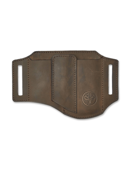 Böker Nubuck Ed-Three 09BO296 astuccio in pelle marrone 3 scomparti
