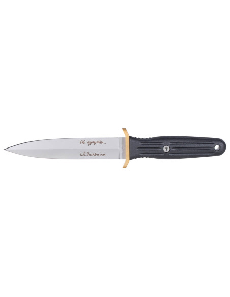 Böker Applegate Fairbairn Combat II kniv 120543AF 15cm stålblad svart syntetiskt handtag + kydexslida