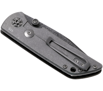 Navaja Böker M4 Sherman damasco 7.7 cm mango micarta negra 2