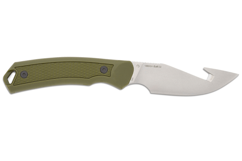 Kershaw Deschutes Skinner Gut Hook Knife 1883GH 10cm ruostumattomasta teräksestä valmistettu terä + tuppi