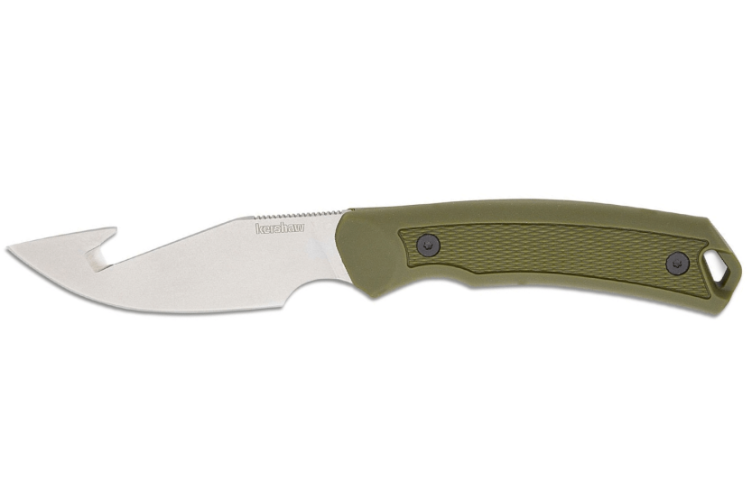 Cuchillo Kershaw Deschutes Skinner Gut Hook 1883GH 10cm hoja acero inoxidable + funda