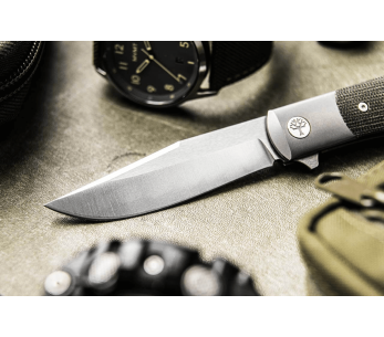 Navalha dobrável Böker TRPPR 10,7 cm cabo em micarta verde caqui 2