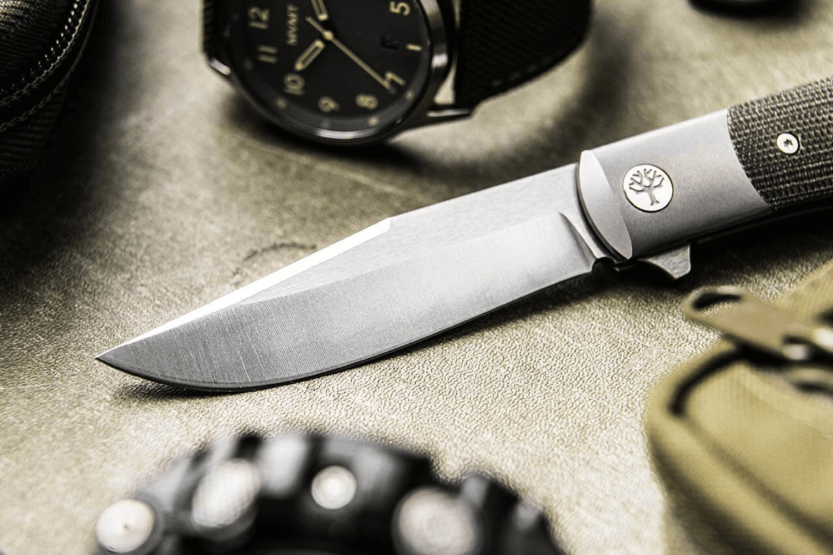 Klappmesser Böker TRPPR Griff aus khakigrünem Micarta 10,7cm