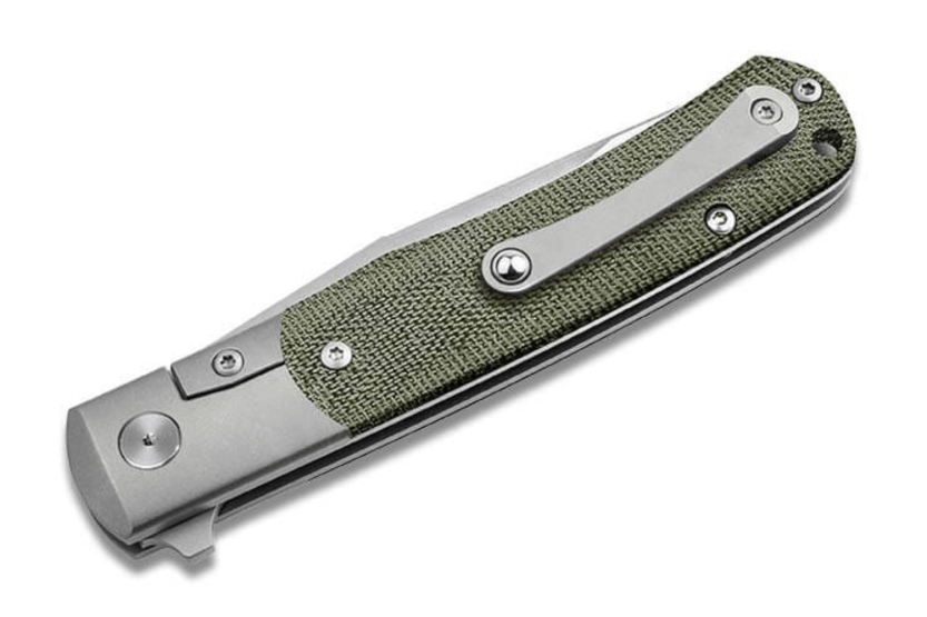 Navaja plegable Böker TRPPR 10.7cm mango micarta verde caqui