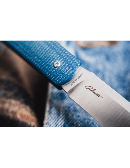 Böker Coffin Denim vouwmes 112944 blauw micarta handvat 10,7cm