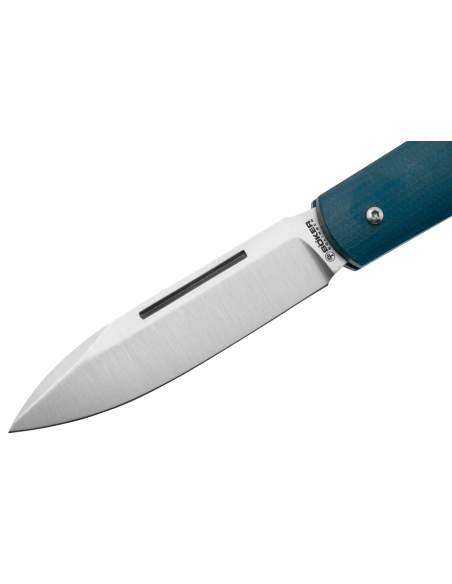 Böker Coffin Denim folding knife 112944 blue micarta handle 10.7cm