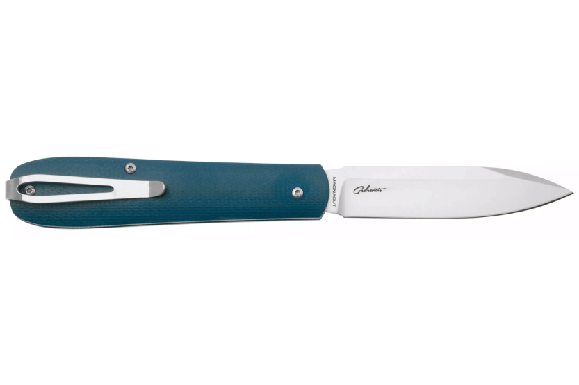 Böker Coffin Denim folding knife 112944 blue micarta handle 10.7cm