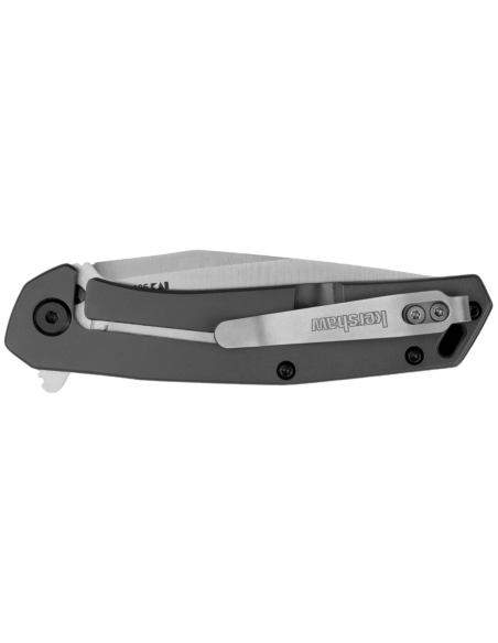 Navalha dobrável Kershaw Align 1405 Cabo em aço inoxidável cinzento de 10 cm