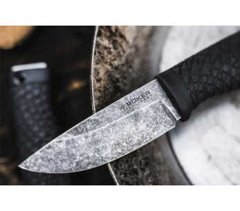 Böker Bronco Mini 121505 kniv 8,9cm stålblad svart TPE-handtag + kydex-slida 2