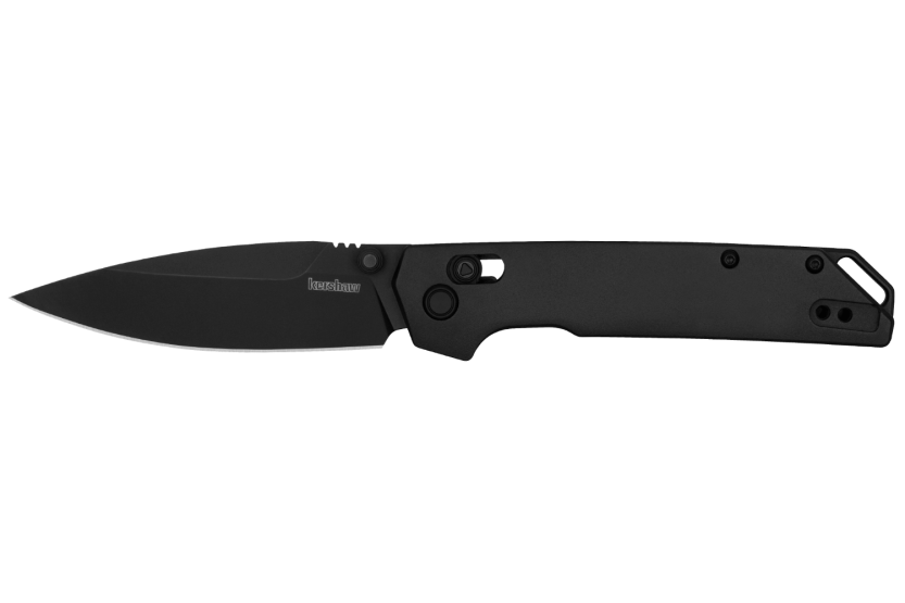 Kershaw Iridium Black 2038BLK foldekniv 11 cm med sort aluminiumshåndtag
