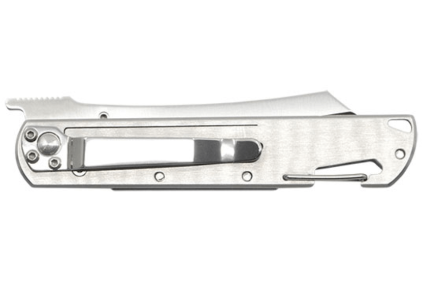 Navalha dobrável Lug Higo LUSP3SHB com cabo em aço e G10 preto 11cm
