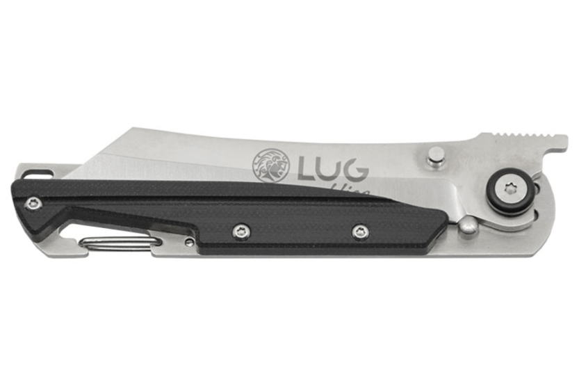 Lug Higo LUSP3SHB foldekniv med stålhåndtag og sort G10 11 cm