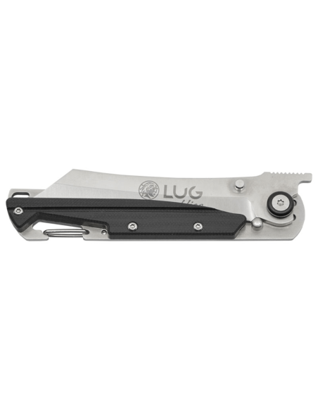 Lug Higo LUSP3SHB foldekniv med stålhåndtag og sort G10 11 cm