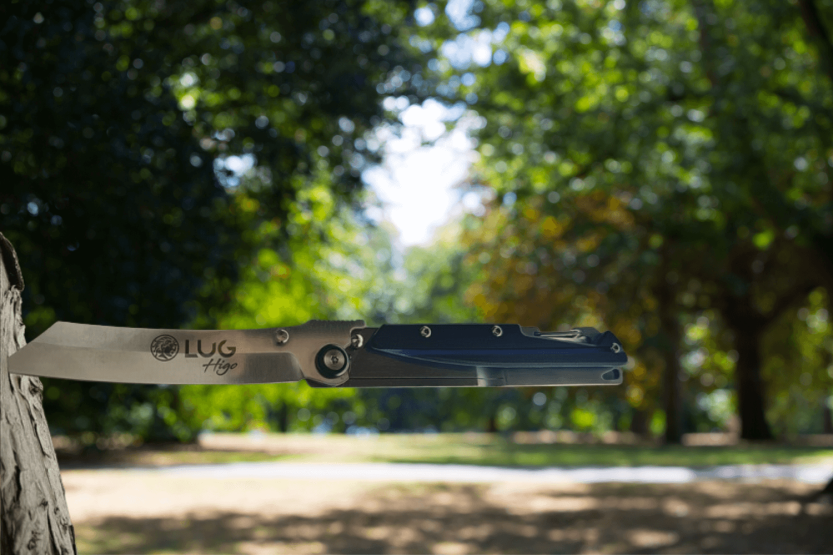 LUG Higo LUSP3SHBLB foldekniv i sort og blåt stål og G10-håndtag 11 cm