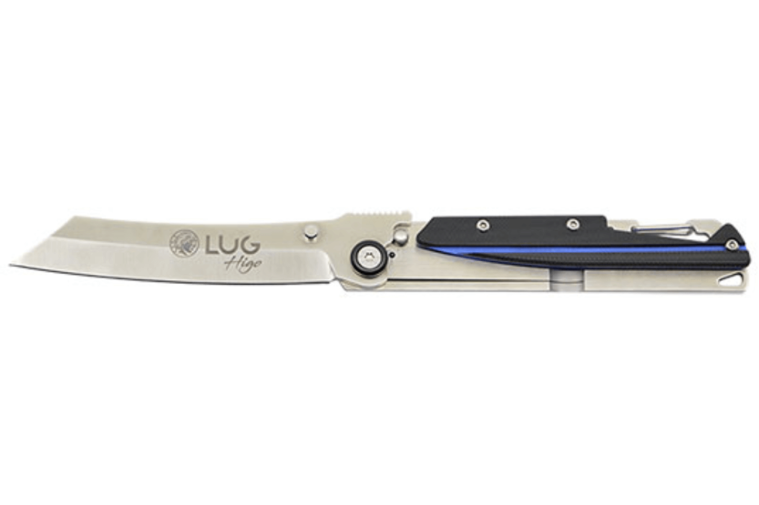 LUG Higo LUSP3SHBLB foldekniv i sort og blåt stål og G10-håndtag 11 cm