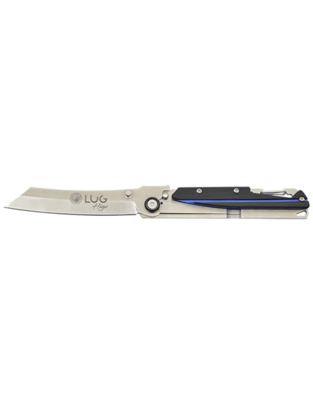 LUG Higo LUSP3SHBLB navaja plegable acero y mango G10 negro y azul 11cm