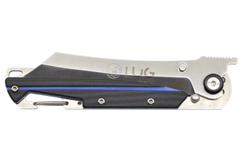 LUG Higo LUSP3SHBLB foldekniv i sort og blåt stål og G10-håndtag 11 cm