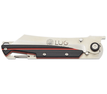 Faca dobrável LUG Higo LUSP3SHRB em aço e G10 preto e vermelho 11cm 2