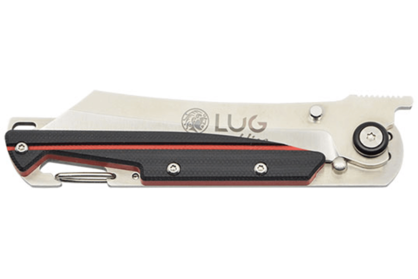 LUG Higo LUSP3SHRB cuchillo plegable de acero y G10 negro y rojo 11cm