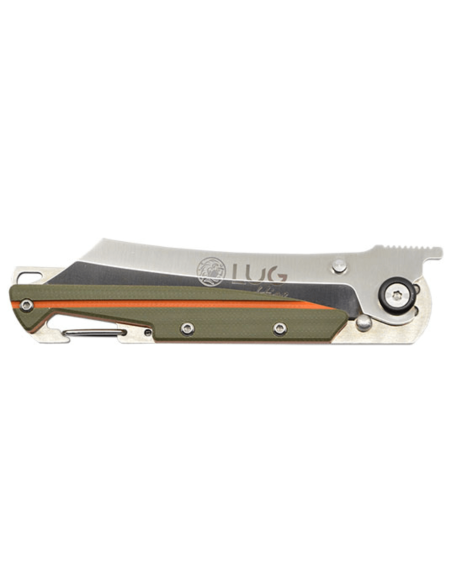 LUG Higo LUSP3SHOK foldekniv khaki og orange G10-stålhåndtag 11 cm