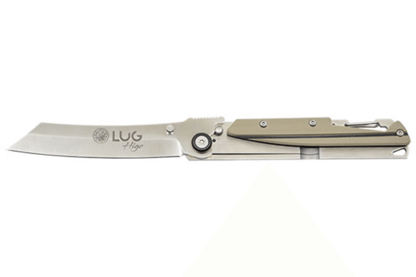 LUG Higo LUSP3SHBD vouwmes staal en G10 handgreep woestijn en zwart 11cm