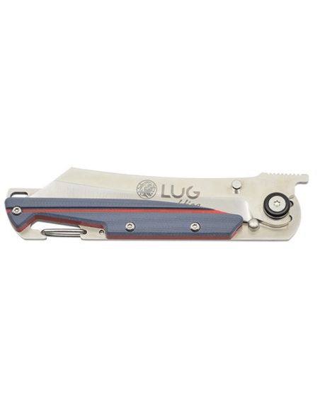 LUG Higo LUSP3SHRG taittoveitsi harmaa ja punainen G10 teräskahva 11cm