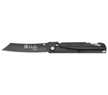 Cuchillo plegable LUG Higo Titanium LUSP3THB con acero y mango G10 negro 11cm