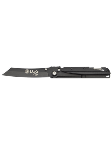 LUG Higo Titanium LUSP3THB taittoveitsi teräskahva ja musta G10 11cm