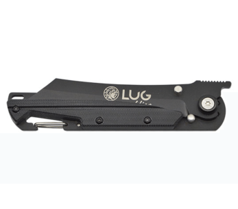 Cuchillo plegable LUG Higo Titanium LUSP3THB con acero y mango G10 negro 11cm 2