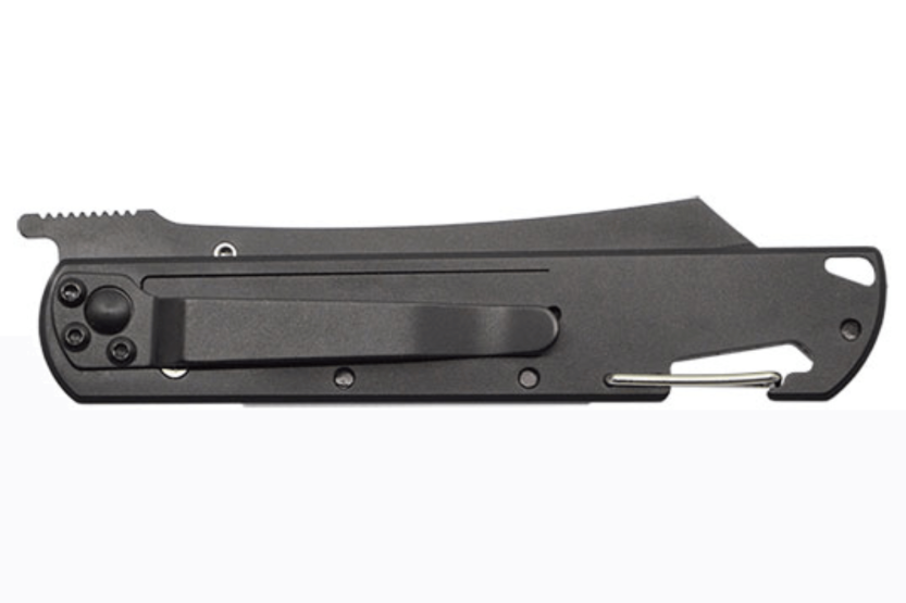 LUG Higo Titanium LUSP3THB taittoveitsi teräskahva ja musta G10 11cm
