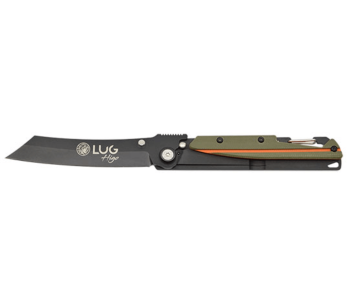 LUG Higo Titanium LUSP3THOK vouwmes Khaki en oranje G10 stalen handvat 11cm