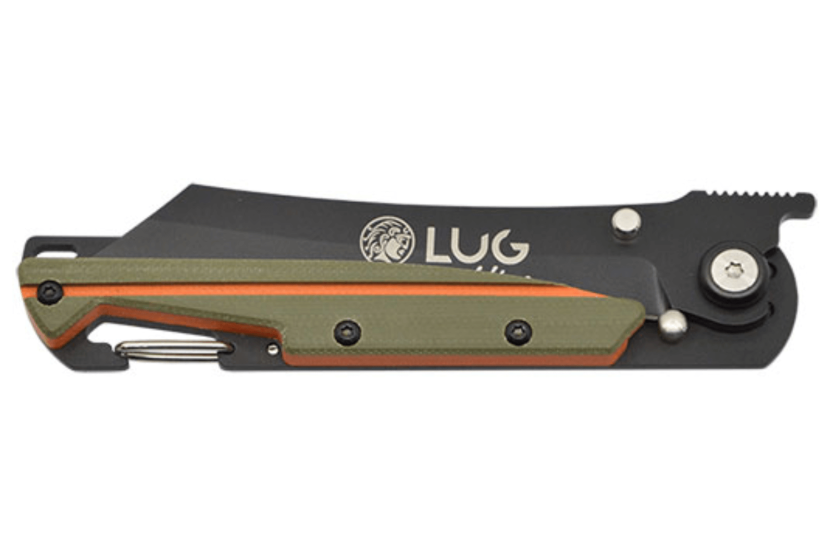 LUG Higo Titanium LUSP3THOK foldekniv Khaki og orange G10-stålhåndtag 11 cm