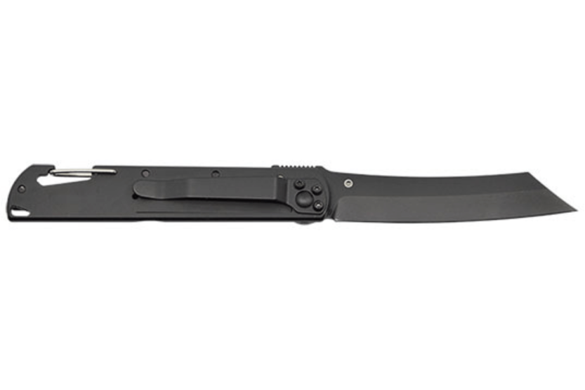 Faca dobrável LUG Higo Titanium LUSP3THBD aço e G10 deserto e cabo preto 11cm