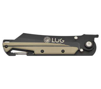 LUG Higo Titanium LUSP3THBD fällkniv stål och G10-handtag öken och svart 11cm 2