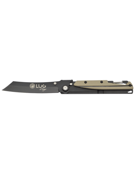 LUG Higo Titanium LUSP3THBD fällkniv stål och G10-handtag öken och svart 11cm