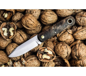 Cuchillo Böker Barlow BFF 120506 7cm hoja acero mango nogal + funda cuero 2