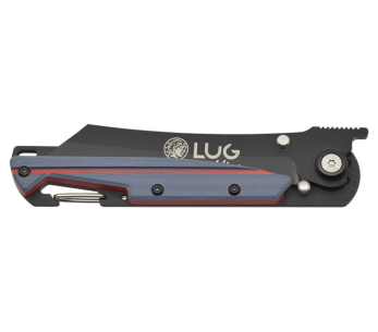 LUG Higo Titanium LUSP3THRG coltello pieghevole in acciaio e manico in G10 grigio e rosso 11 cm 2
