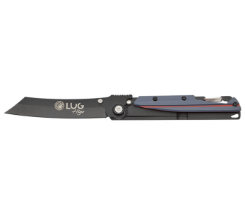 LUG Higo Titanium LUSP3THRG fällkniv grå och röd stål och G10-handtag 11cm