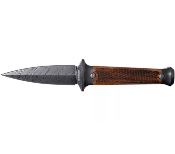 Böker P08 Damaskusveitsi 121515DAM 8.2cm Damaskusterä puukahva + nahkatuppi 2