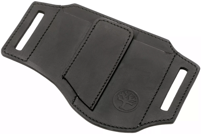 Böker Nubuck Ed-Three 09BO295 musta nahkalaukku 3 lokeroa