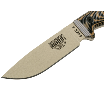 Esee 4 4PDT-005 mes 11.6cm carbon mes G10 coyote/zwart handvat + schede 2