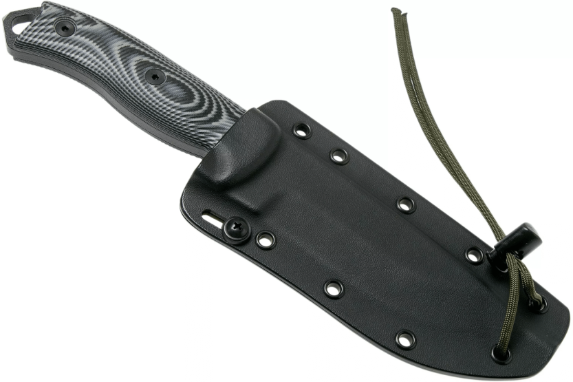 Esee 5-kniv 5PB-002 13,2 cm karbonblad G10 grå/svart håndtak + etui