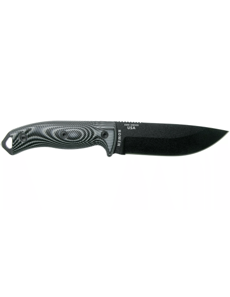 Faca Esee 5 5PB-002 Lâmina de carbono de 13,2 cm Cabo G10 cinzento/preto + bainha