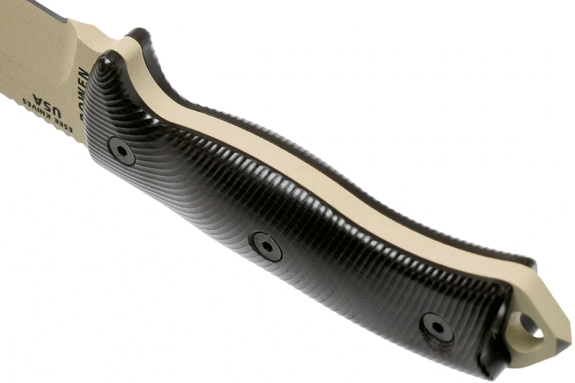 Faca Esee 5 5PDT-004 Lâmina em carbono de 13,2 cm Cabo em G10 preto/vermelho + bainha