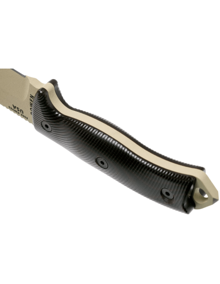 Faca Esee 5 5PDT-004 Lâmina em carbono de 13,2 cm Cabo em G10 preto/vermelho + bainha