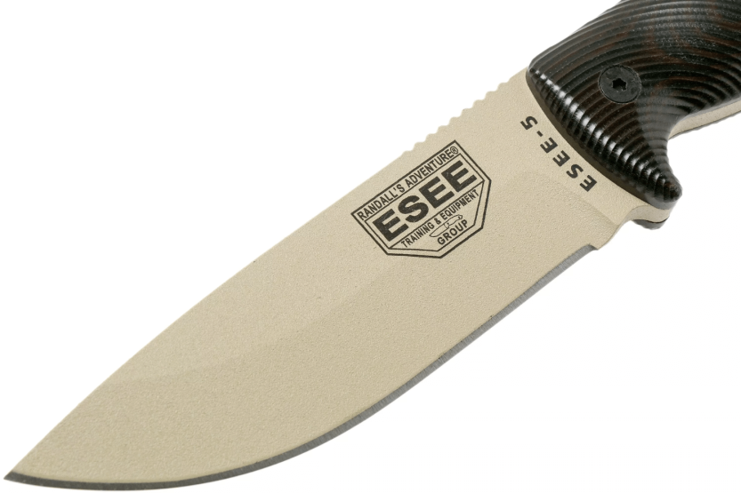 Esee 5 knife 5PDT-004 13.2cm carbon blade G10 handle black/red + case
