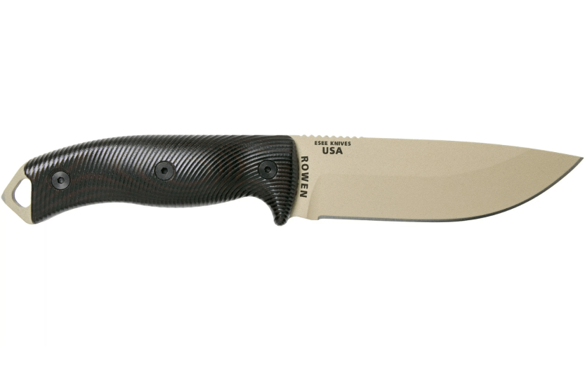 Esee 5 kniv 5PDT-004 13,2 cm carbonblad G10 håndtag sort/rød + etui