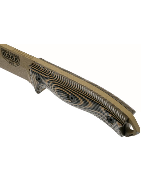Esee 5 5PDE-005 knife 13.2cm carbon steel blade G10 coyote/black handle + sheath