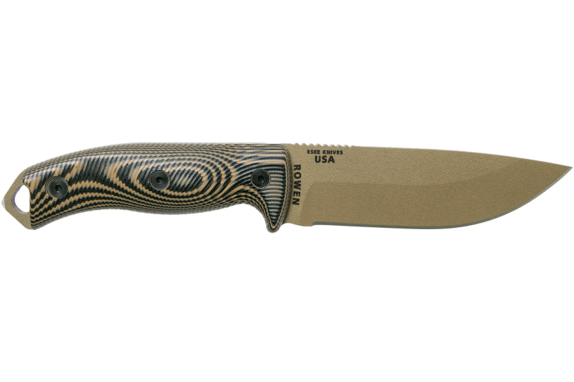 Esee 5 5PDE-005 knife 13.2cm carbon steel blade G10 coyote/black handle + sheath