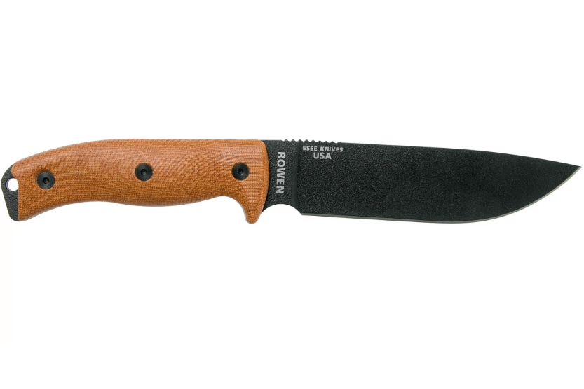 Esee 6 6PB-011 kniv 16,5 cm kulstofblad brun G10/micarta håndtag + etui